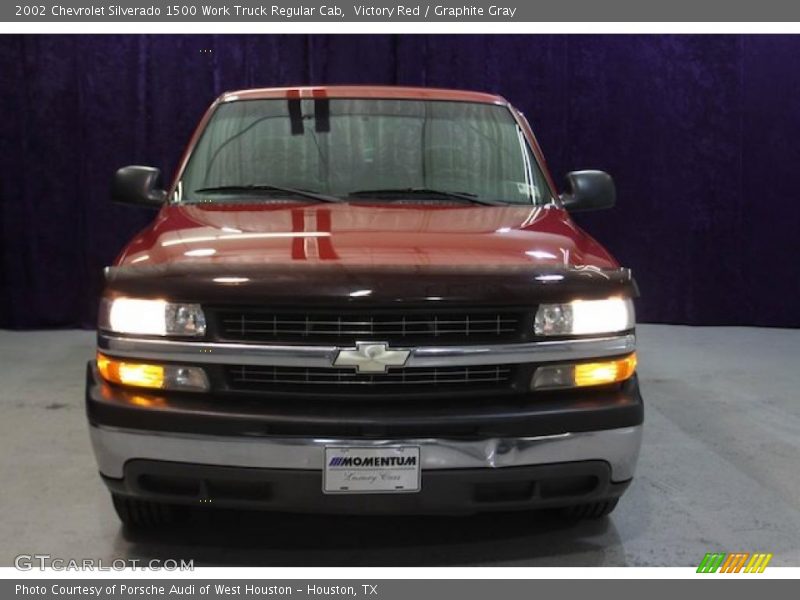 Victory Red / Graphite Gray 2002 Chevrolet Silverado 1500 Work Truck Regular Cab
