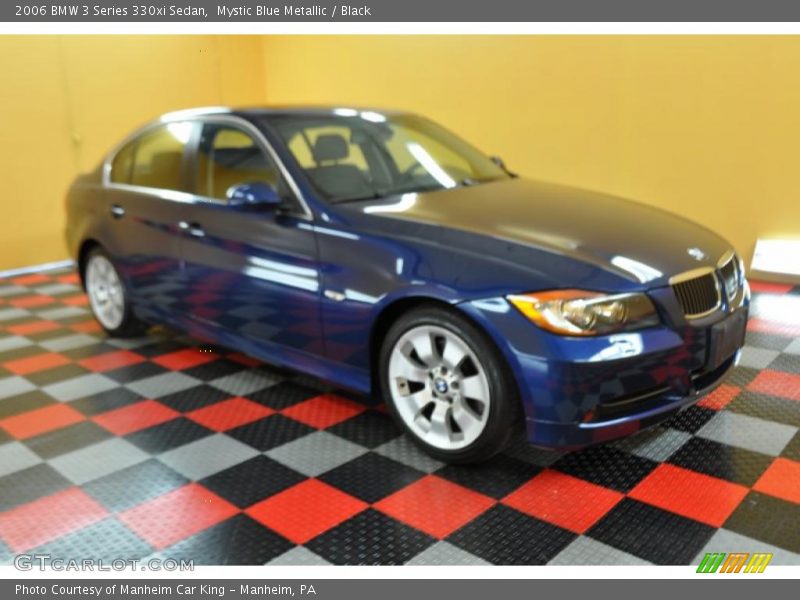 Mystic Blue Metallic / Black 2006 BMW 3 Series 330xi Sedan