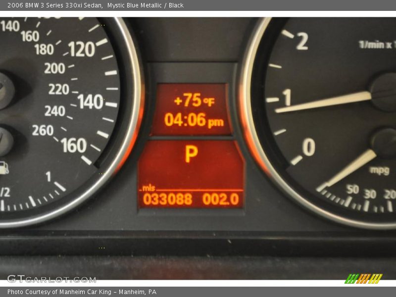 Mystic Blue Metallic / Black 2006 BMW 3 Series 330xi Sedan