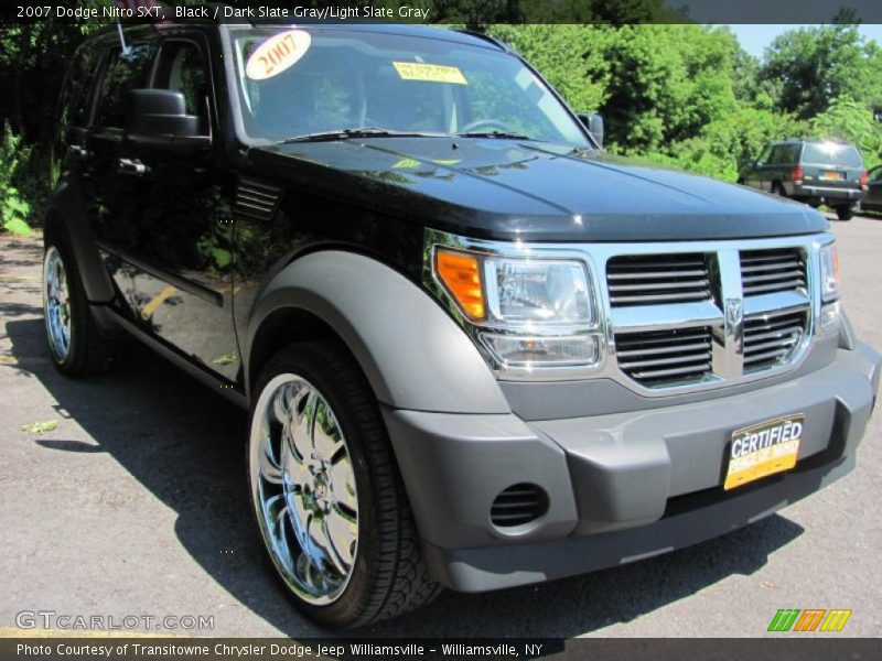 Black / Dark Slate Gray/Light Slate Gray 2007 Dodge Nitro SXT