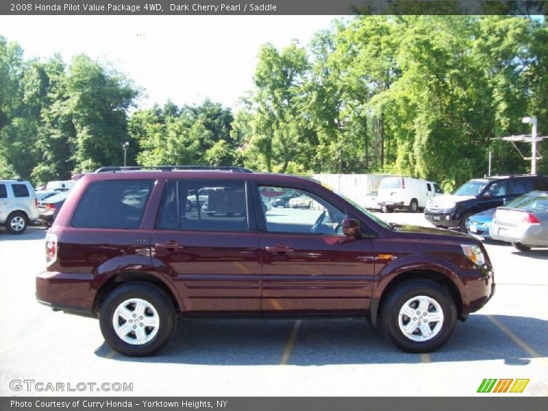 Dark Cherry Pearl / Saddle 2008 Honda Pilot Value Package 4WD