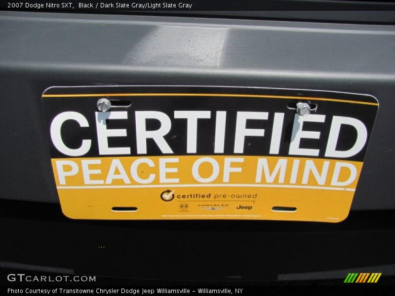 Black / Dark Slate Gray/Light Slate Gray 2007 Dodge Nitro SXT