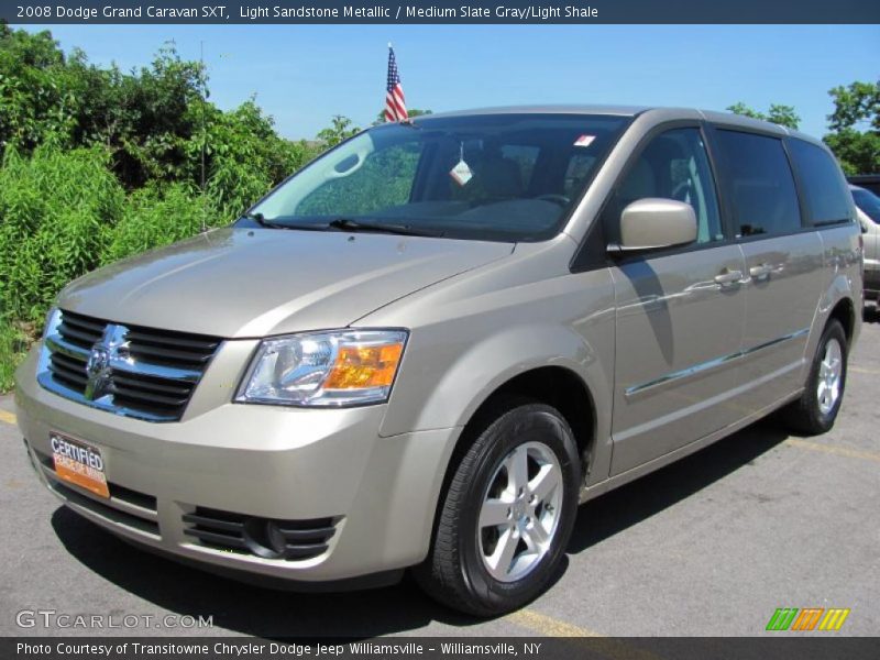 Light Sandstone Metallic / Medium Slate Gray/Light Shale 2008 Dodge Grand Caravan SXT