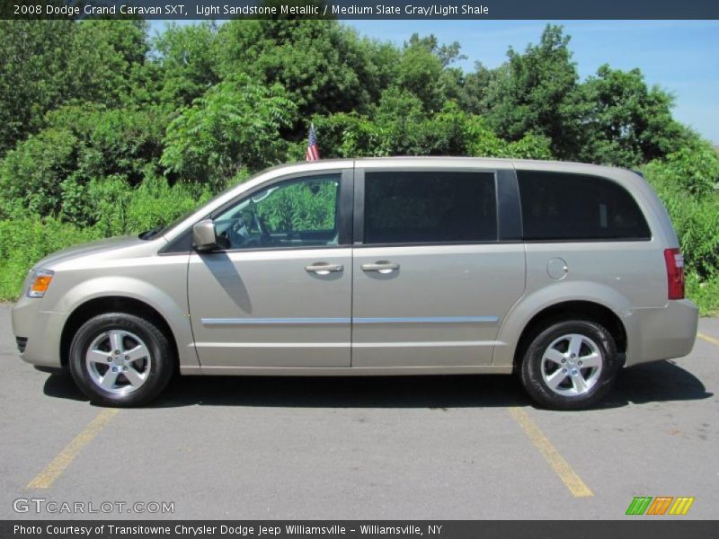 Light Sandstone Metallic / Medium Slate Gray/Light Shale 2008 Dodge Grand Caravan SXT