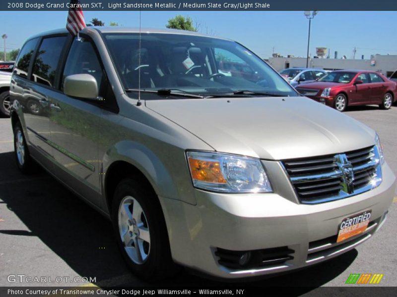 Light Sandstone Metallic / Medium Slate Gray/Light Shale 2008 Dodge Grand Caravan SXT