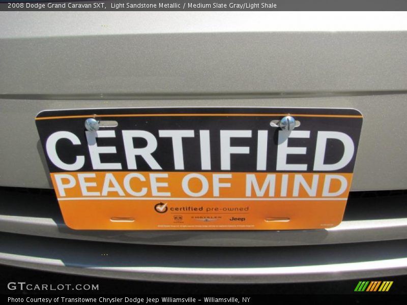 Light Sandstone Metallic / Medium Slate Gray/Light Shale 2008 Dodge Grand Caravan SXT