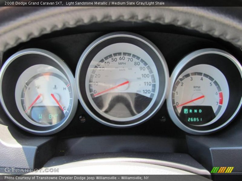 Light Sandstone Metallic / Medium Slate Gray/Light Shale 2008 Dodge Grand Caravan SXT