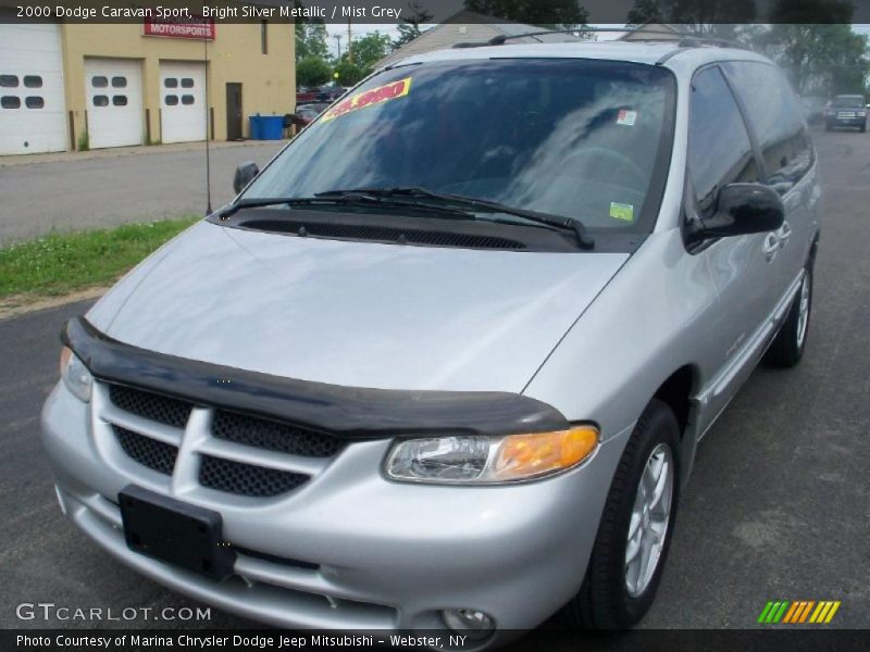 Bright Silver Metallic / Mist Grey 2000 Dodge Caravan Sport