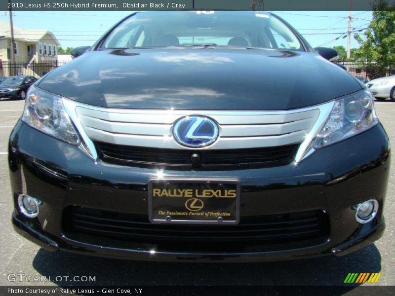 Obsidian Black / Gray 2010 Lexus HS 250h Hybrid Premium