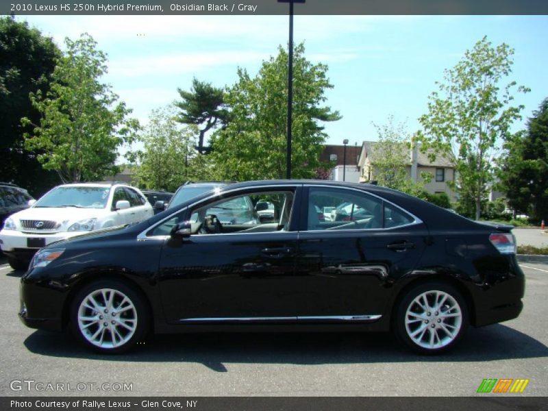 Obsidian Black / Gray 2010 Lexus HS 250h Hybrid Premium