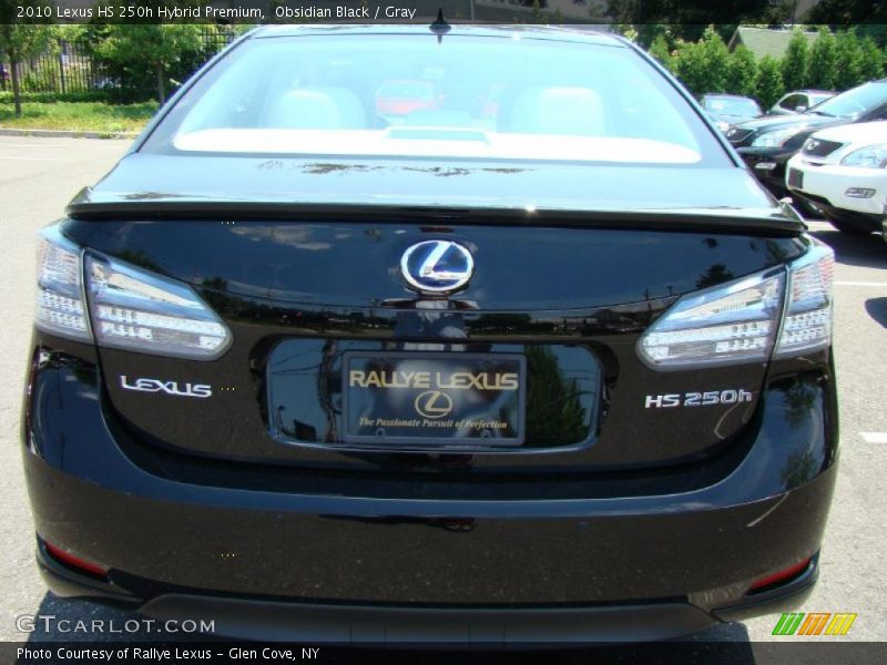 Obsidian Black / Gray 2010 Lexus HS 250h Hybrid Premium