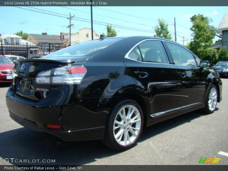 Obsidian Black / Gray 2010 Lexus HS 250h Hybrid Premium