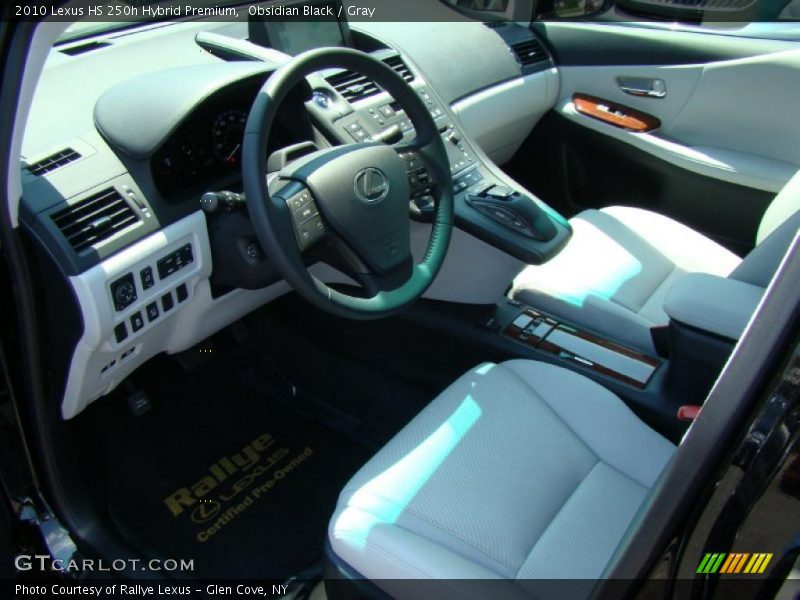 Obsidian Black / Gray 2010 Lexus HS 250h Hybrid Premium