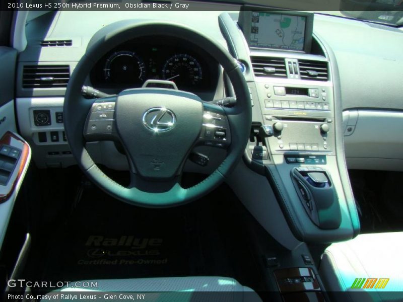 Obsidian Black / Gray 2010 Lexus HS 250h Hybrid Premium
