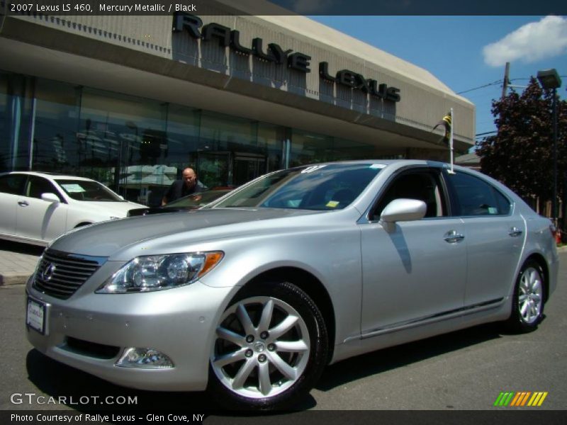 Mercury Metallic / Black 2007 Lexus LS 460