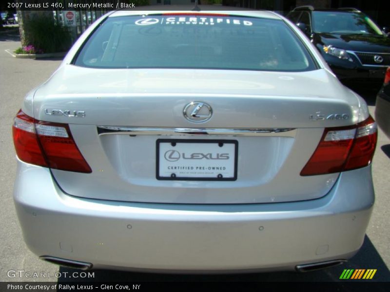 Mercury Metallic / Black 2007 Lexus LS 460