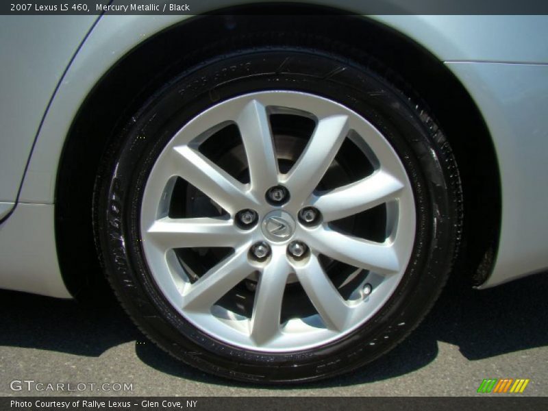 Mercury Metallic / Black 2007 Lexus LS 460