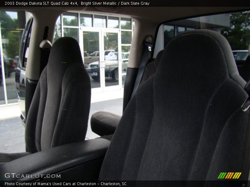 Bright Silver Metallic / Dark Slate Gray 2003 Dodge Dakota SLT Quad Cab 4x4