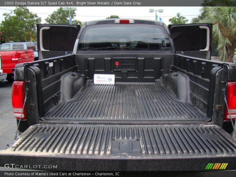 Bright Silver Metallic / Dark Slate Gray 2003 Dodge Dakota SLT Quad Cab 4x4