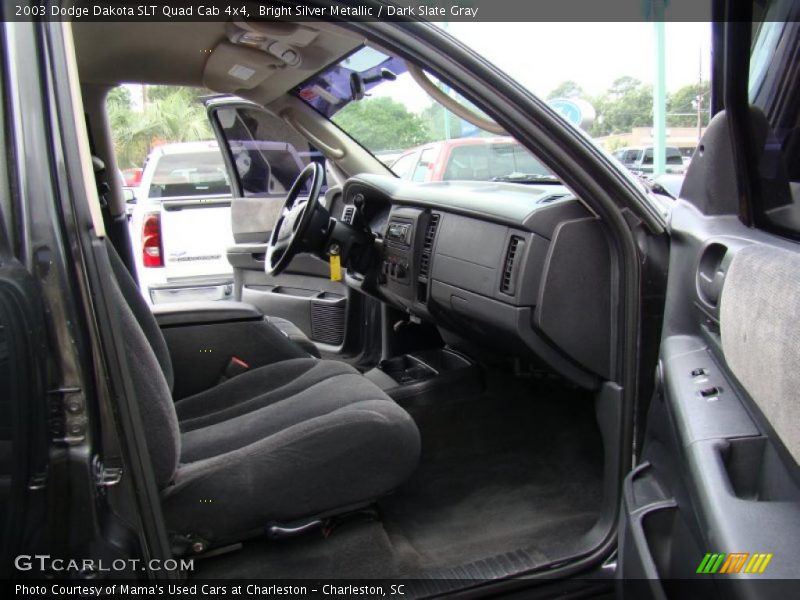 Bright Silver Metallic / Dark Slate Gray 2003 Dodge Dakota SLT Quad Cab 4x4