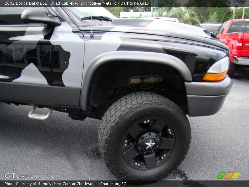 Bright Silver Metallic / Dark Slate Gray 2003 Dodge Dakota SLT Quad Cab 4x4