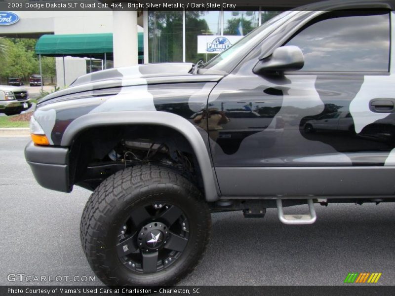 Bright Silver Metallic / Dark Slate Gray 2003 Dodge Dakota SLT Quad Cab 4x4