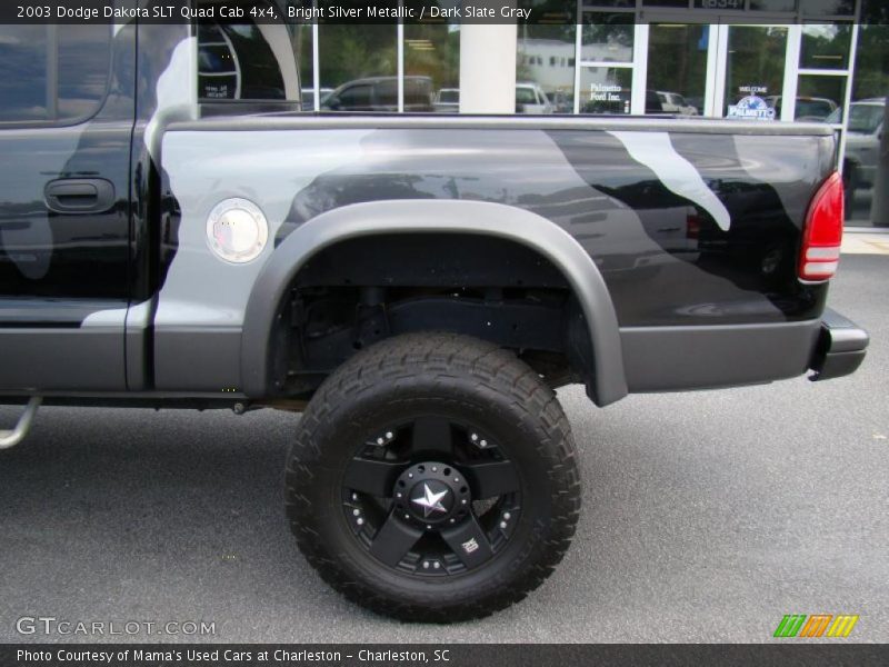 Bright Silver Metallic / Dark Slate Gray 2003 Dodge Dakota SLT Quad Cab 4x4