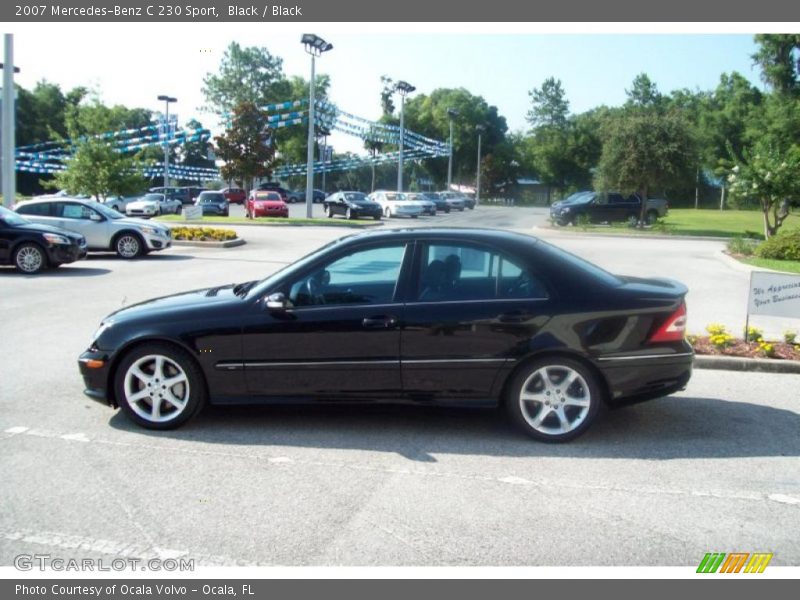 Black / Black 2007 Mercedes-Benz C 230 Sport