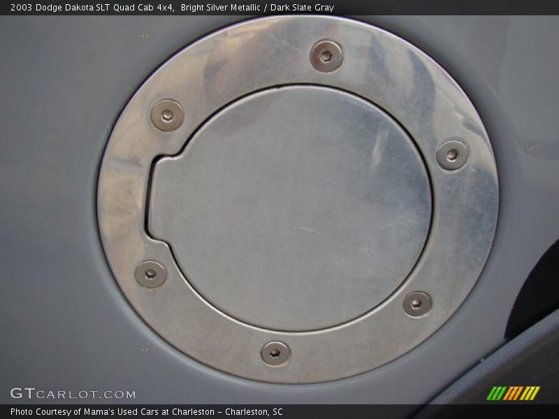 Bright Silver Metallic / Dark Slate Gray 2003 Dodge Dakota SLT Quad Cab 4x4