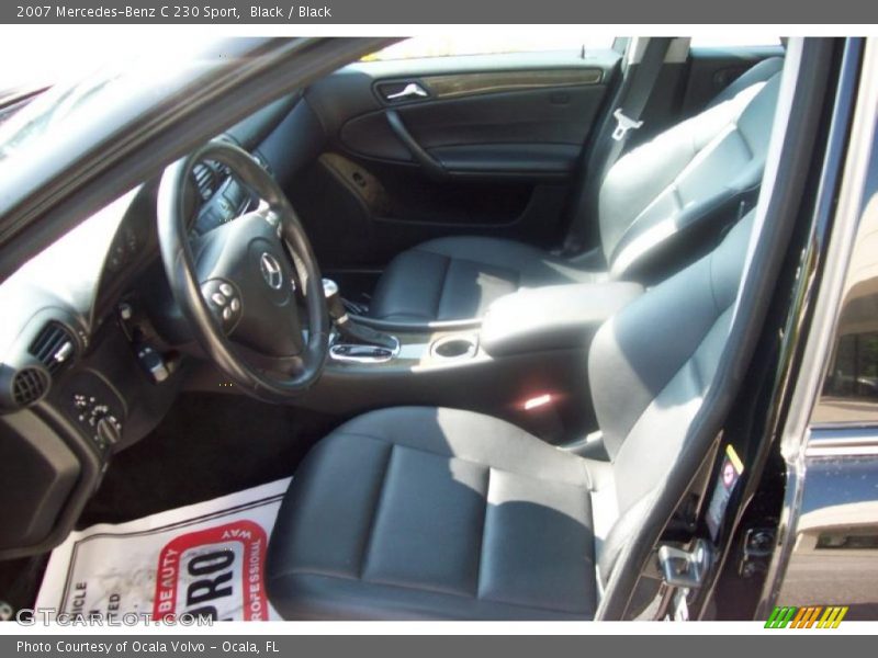 Black / Black 2007 Mercedes-Benz C 230 Sport