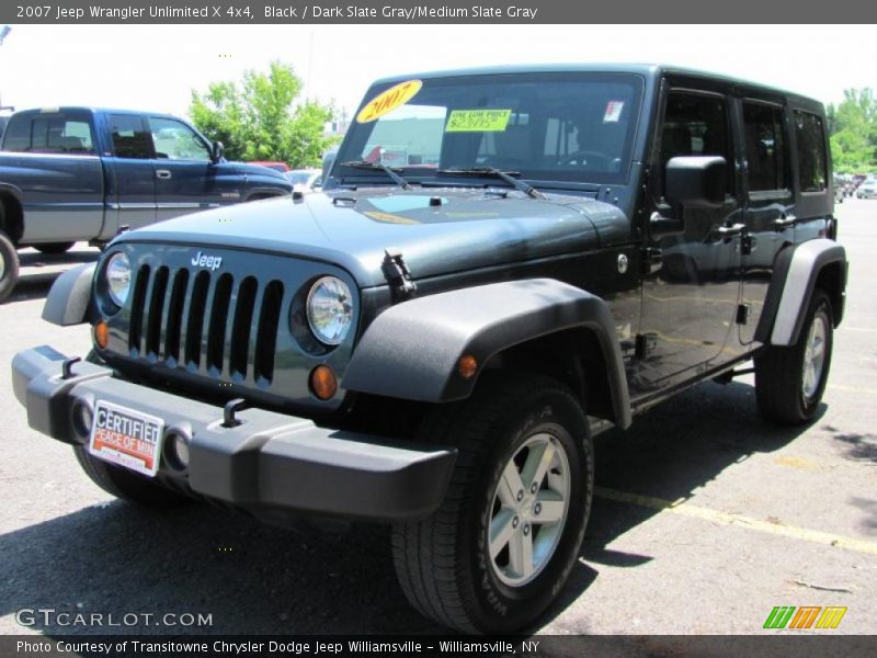Black / Dark Slate Gray/Medium Slate Gray 2007 Jeep Wrangler Unlimited X 4x4