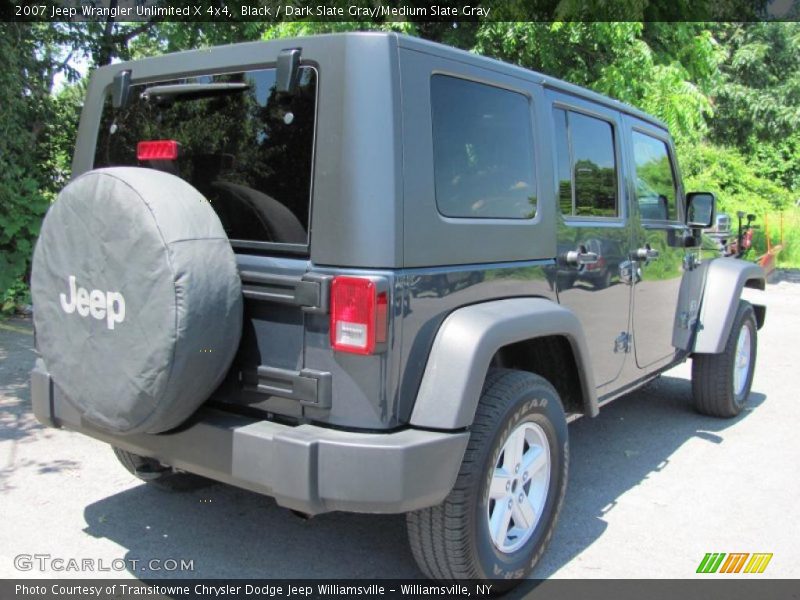 Black / Dark Slate Gray/Medium Slate Gray 2007 Jeep Wrangler Unlimited X 4x4