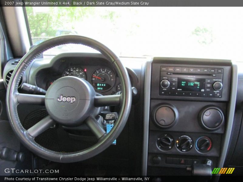 Black / Dark Slate Gray/Medium Slate Gray 2007 Jeep Wrangler Unlimited X 4x4
