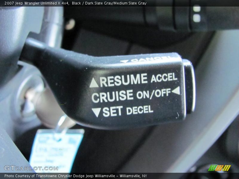 Black / Dark Slate Gray/Medium Slate Gray 2007 Jeep Wrangler Unlimited X 4x4