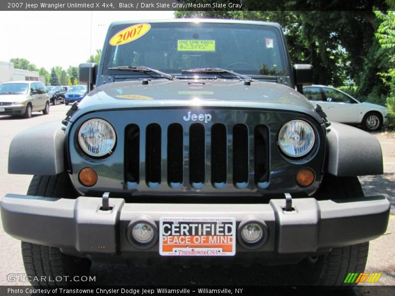 Black / Dark Slate Gray/Medium Slate Gray 2007 Jeep Wrangler Unlimited X 4x4