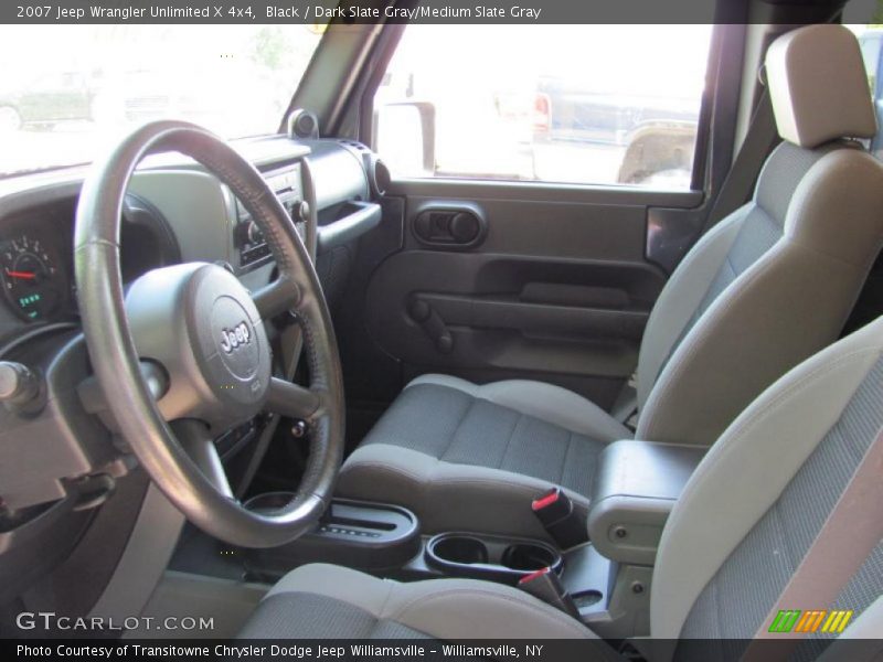 Black / Dark Slate Gray/Medium Slate Gray 2007 Jeep Wrangler Unlimited X 4x4