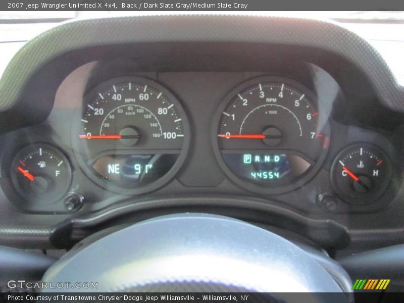 Black / Dark Slate Gray/Medium Slate Gray 2007 Jeep Wrangler Unlimited X 4x4