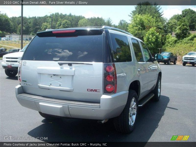 Pure Silver Metallic / Ebony 2010 GMC Yukon Denali AWD