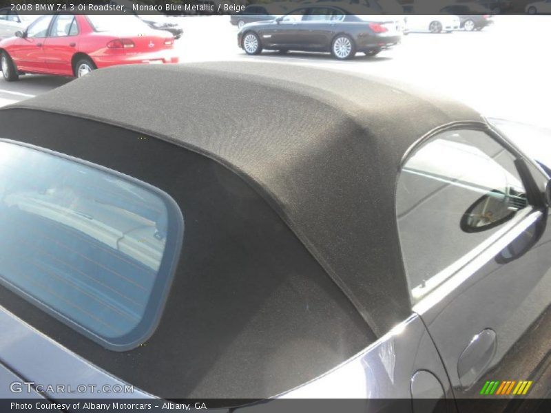 Monaco Blue Metallic / Beige 2008 BMW Z4 3.0i Roadster