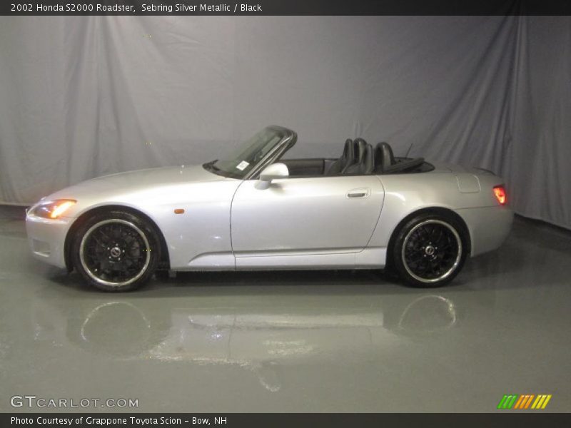 Sebring Silver Metallic / Black 2002 Honda S2000 Roadster