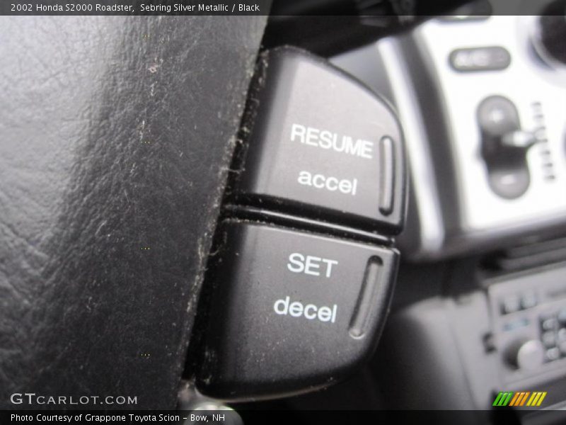 Sebring Silver Metallic / Black 2002 Honda S2000 Roadster