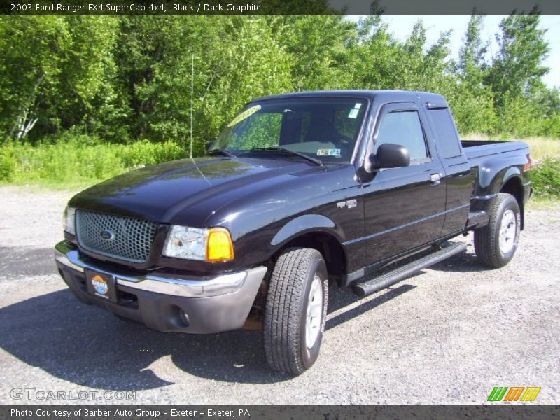 Black / Dark Graphite 2003 Ford Ranger FX4 SuperCab 4x4