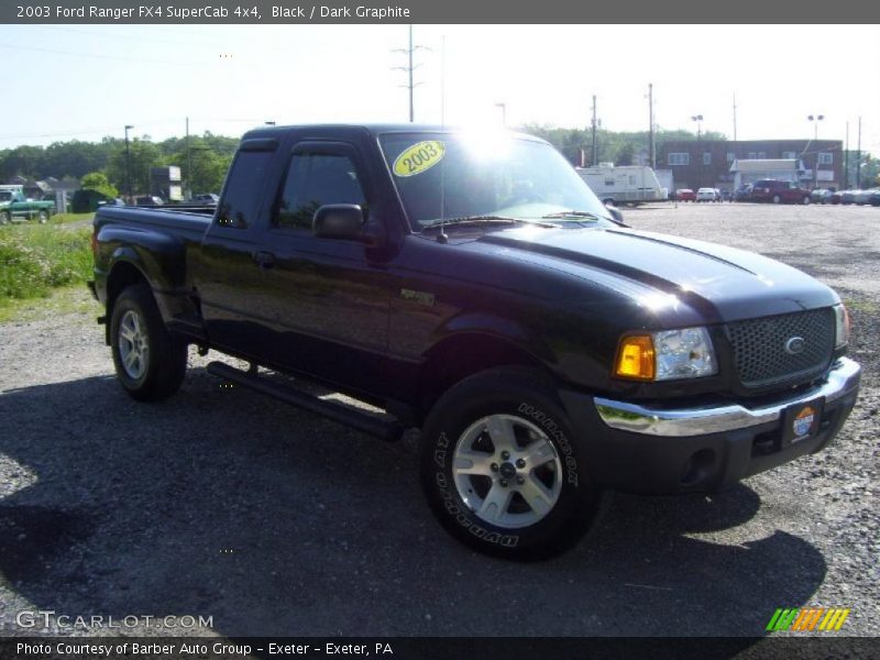 Black / Dark Graphite 2003 Ford Ranger FX4 SuperCab 4x4