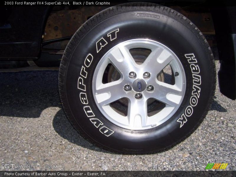 Black / Dark Graphite 2003 Ford Ranger FX4 SuperCab 4x4