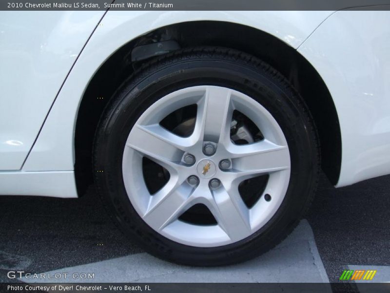 Summit White / Titanium 2010 Chevrolet Malibu LS Sedan