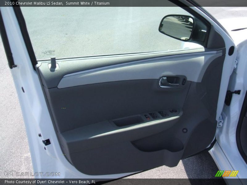 Summit White / Titanium 2010 Chevrolet Malibu LS Sedan