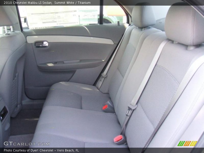 Summit White / Titanium 2010 Chevrolet Malibu LS Sedan