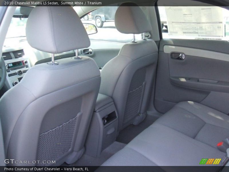 Summit White / Titanium 2010 Chevrolet Malibu LS Sedan
