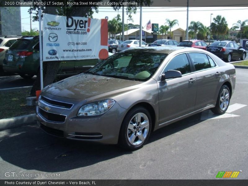 Mocha Steel Metallic / Cocoa/Cashmere 2010 Chevrolet Malibu LT Sedan
