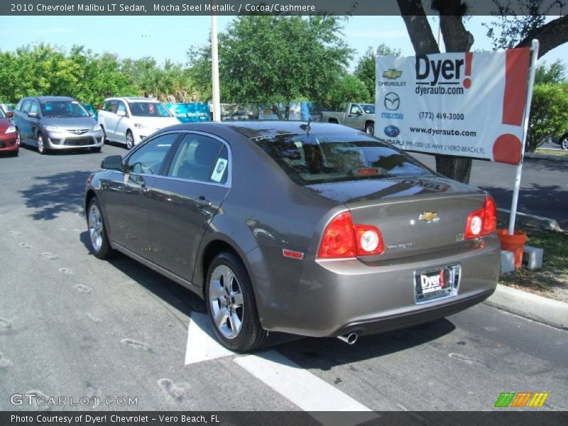 Mocha Steel Metallic / Cocoa/Cashmere 2010 Chevrolet Malibu LT Sedan